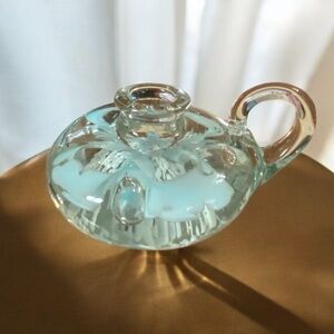 Single Glass Candle Holder